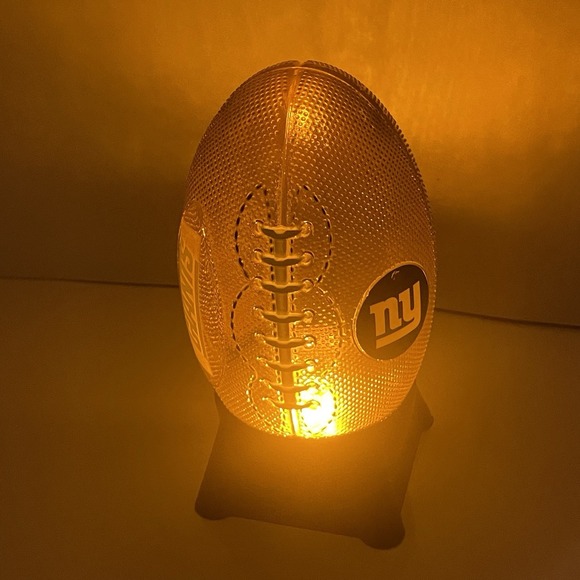 New York Giants NFL Football Style Battery Powered Night Light Boelter Brand - Picture 11 of 11